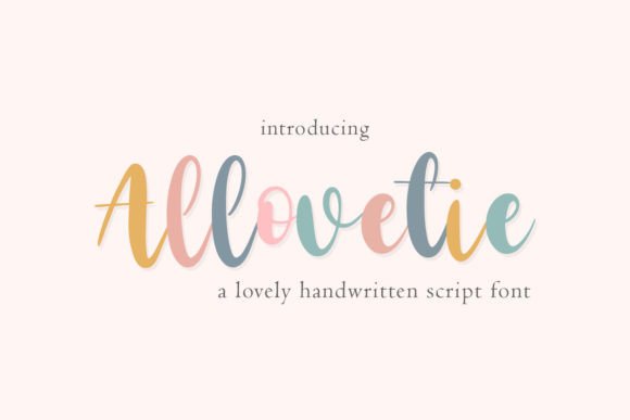 Allovetie Script Handwritten Font for Warm, Human Campaigns