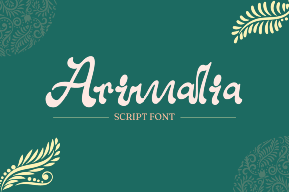 Arimalia: A Script Font for Elegant Editorial Design