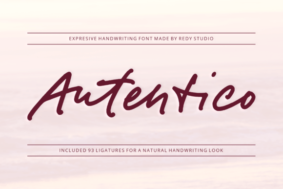 Autentico: A Handwritten Font for Thoughtful Editorial Design