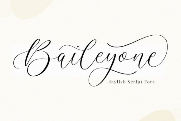 Baileyone Script Font for Handmade Creators