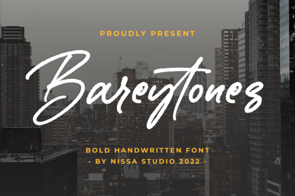Bareytones: A Modern Script Font for Digital Branding