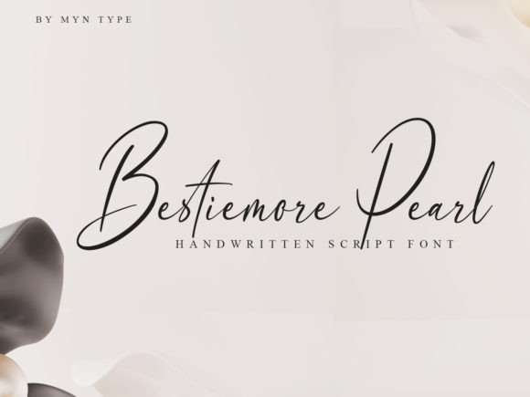 Bestiemore Pearl: A Classy Script Handwritten Font for Editorial Warmth