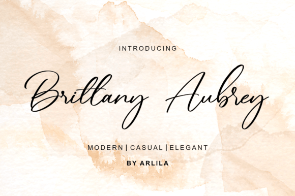 Brittany Aubrey: A Script Font for Elegant Editorial Design