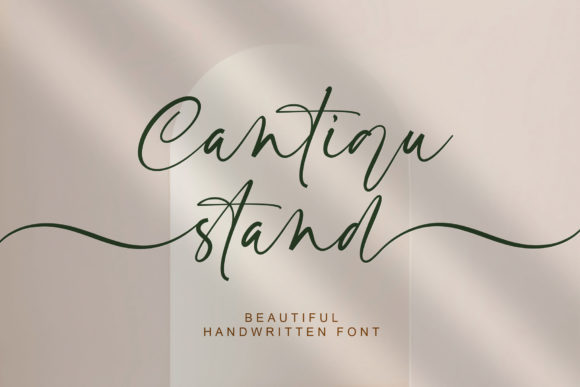 Cantiqu Stand: A Script Font for Elegant Editorial Design
