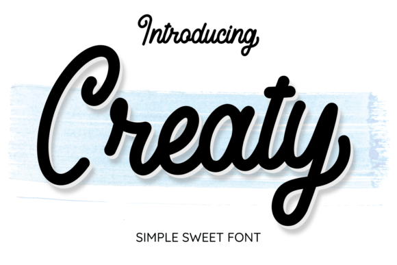 Creaty: A Fun and Friendly Handwritten Script Font