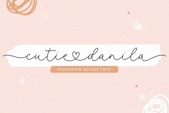 Cutie Danila Handwritten Script Font for Crafters