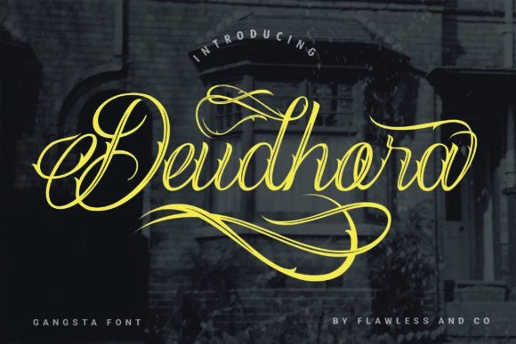 Deudhora Script Handwritten Font for Elegant Branding