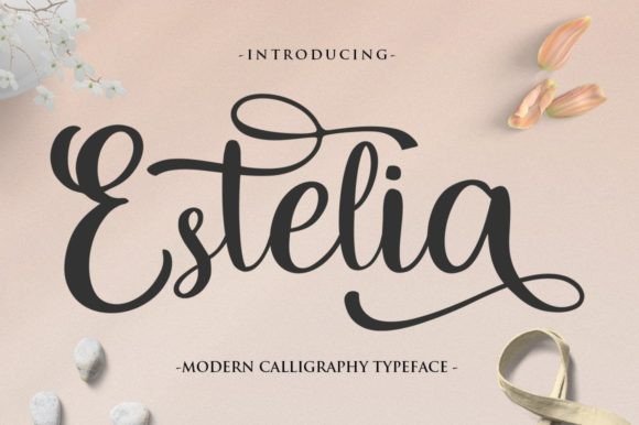 Estelia: A Script Font for Elegant Web Design and Branding