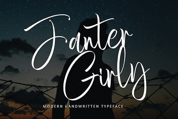 Fanter Girly: A Script Font for Creative Web Design and Brand Identity