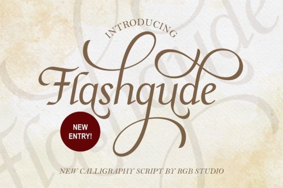 Flashgude: A Script Font for Elegant Handmade Creations