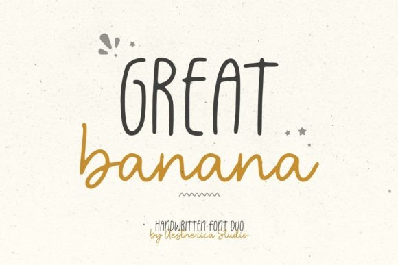 Great Banana: A Script Handwritten Font for Branding and Design
