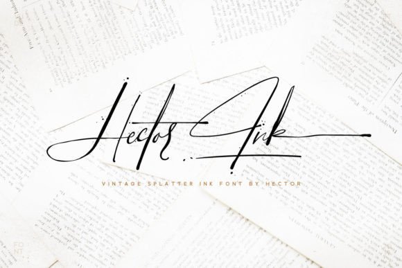 Hector Ink: A Script Font for Elegant Editorial Design