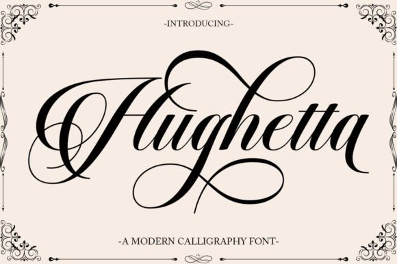 Hughetta: The Script Handwritten Font for Editorial Design and Branding