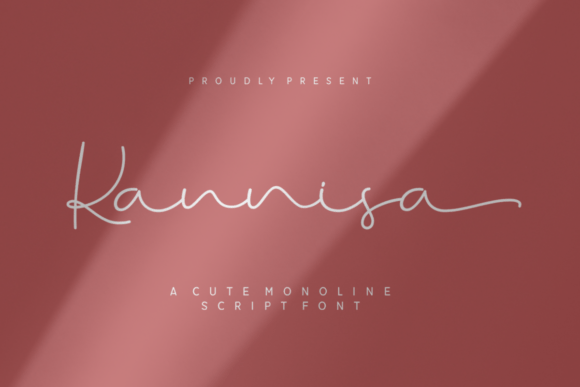 Kannisa: A Dreamy Monoline Script Font for Editorial Grace