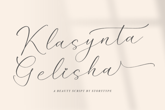 Klasynta Gelisha: A Luxurious Script Font for Handmade Branding