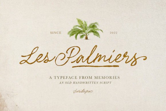 Les Palmiers: A Vintage Script Font for Elegant Branding