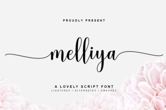 Melliya Font: Elegant Script Handwritten Fonts for Small Business Branding