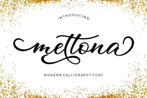 Mettona: A Script Font for Elegant Editorial Design