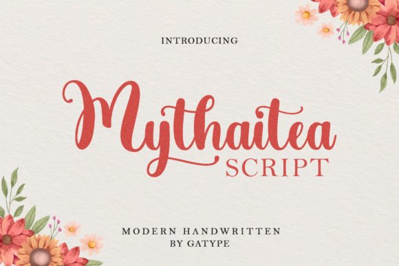Mythaitea: A Script Font That Elevates Handmade Creations