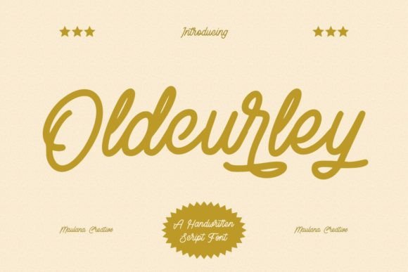 Oldcurley: A Vintage Script Font for Creative Designers