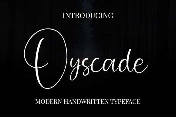 Oyscade Script Font for Elegant Branding Projects