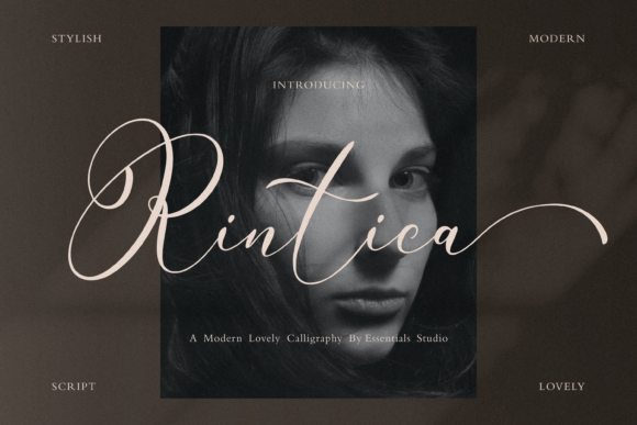 Rintica Script Font for Handmade Branding & Wedding Designs