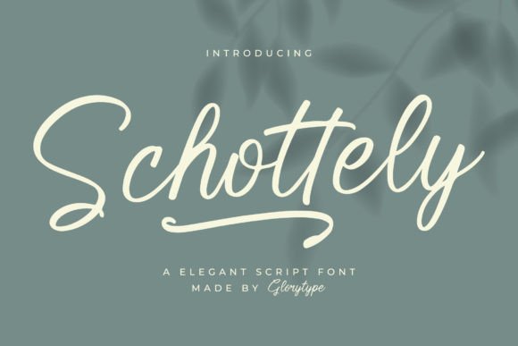 Schottely: Elegant Script Font for Real Branding Projects