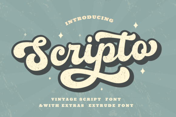 Scripto: A Bold Retro Script Font for Campaign Visuals