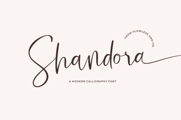Shandora: A Sweet Girly Script Font for Fashion & Editorial Websites