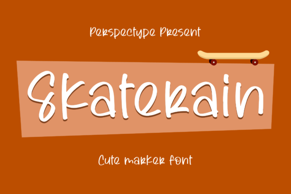Skaterain: A Cute Marker Font for Warm, Human Branding