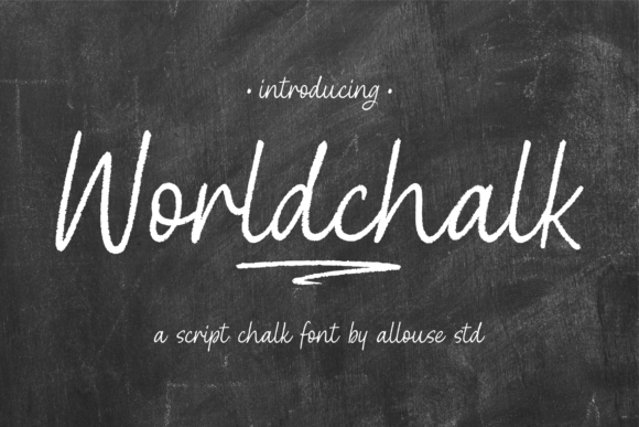 Worldchalk: A Script Handwritten Font That Feels Like Hand-Lettered Magic